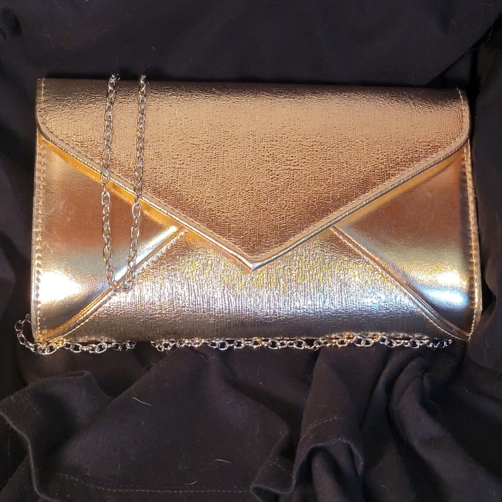 Gold Evening Purse Clutch Women's